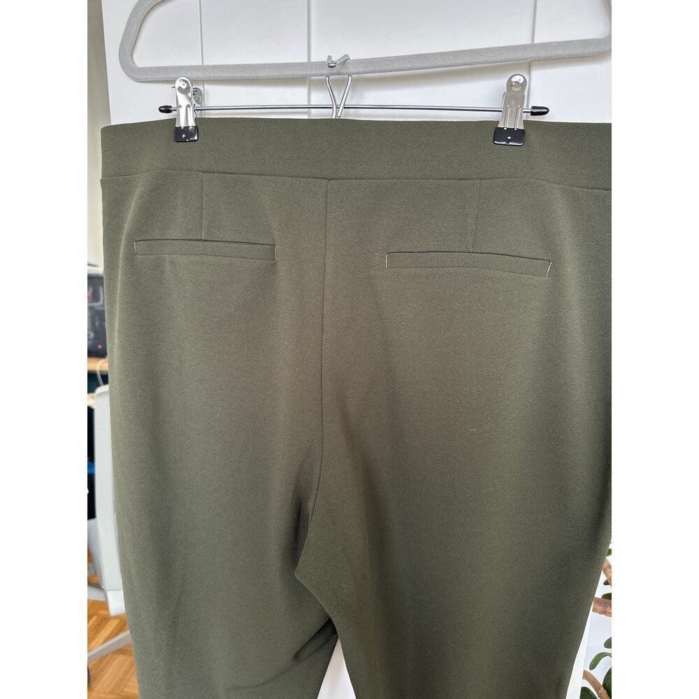 Loft Women's Olive Green Pull-On Stretch Tapered Jogger Dress Pants, Size XL,EUC - Picture 4 of 6
